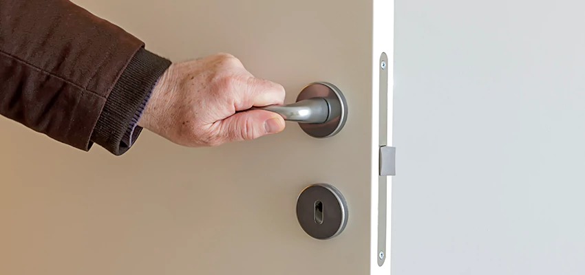 Restroom Locks Privacy Bolt Installation in Chicago, Illinois